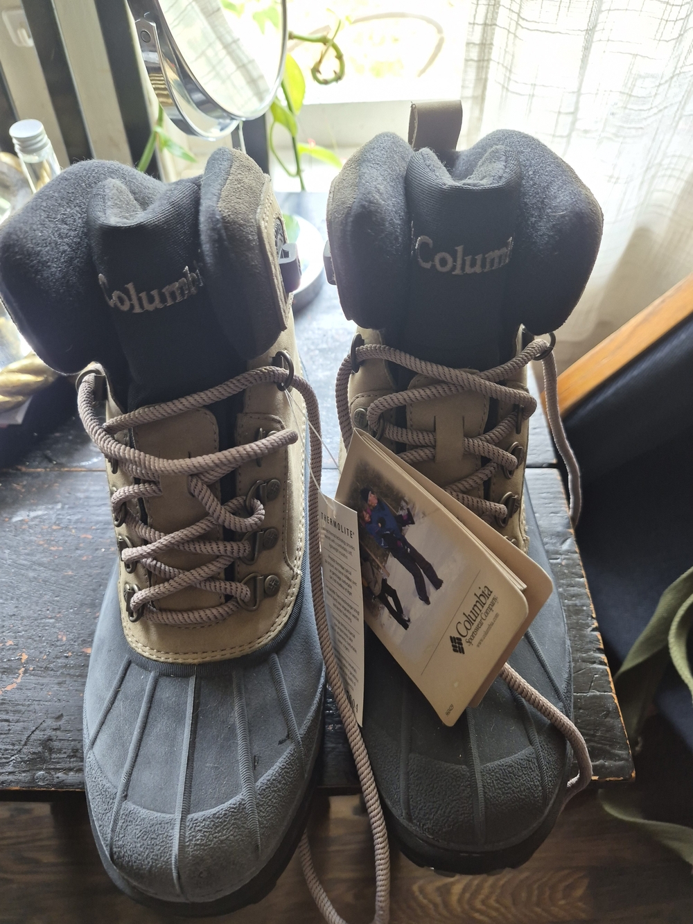 Columbia Women's Brown and Gray Waterproof Winter Boots